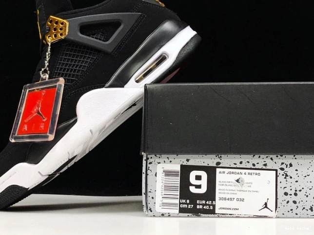 Rep Metallic Jordan Gold-White Black Air 308497-032 4 Royalty 0822